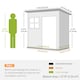 image 7 of Outsunny 7 x 4ft Galvanised Steel Garden Shed with Foundation Kit, Green 