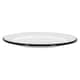 image 4 of Argon Tableware White Enamel Side Plates - 20cm - Black - Pack of 6 Black
