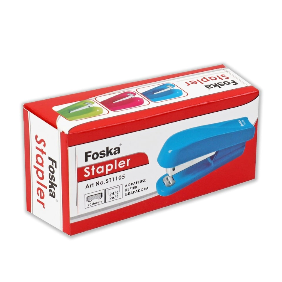 image 1 of Lime Green 20 Sheet Small Stapler