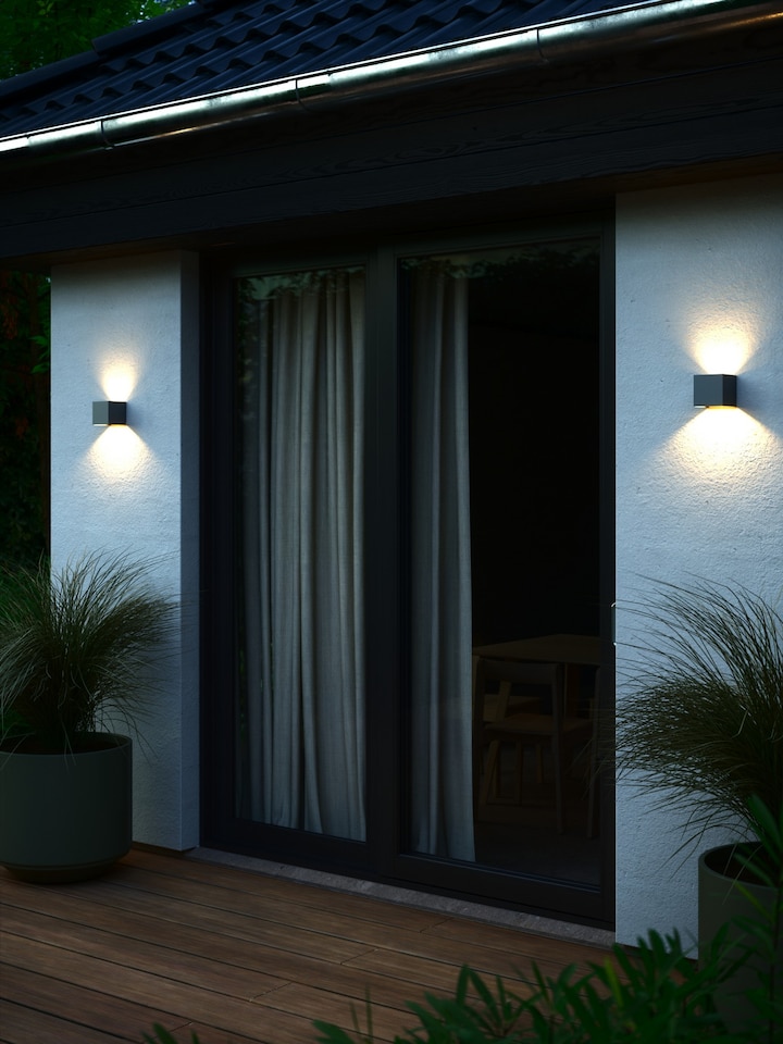 image 1 of Milda kubi | Wall light | Anthracite | Black | Anthracite