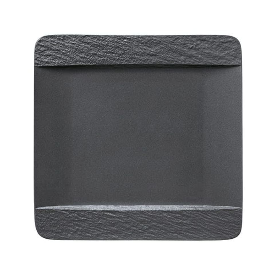 image 1 of Villeroy & Boch Manufacture Rock Noire Square Flat Plate