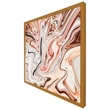 Pink rippled marble (Picture Frame) Brown | Oak | L