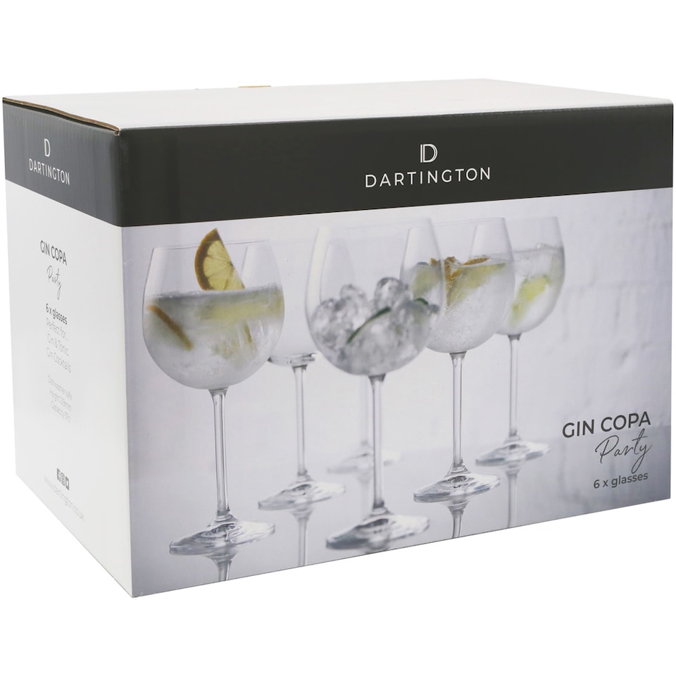 image 1 of Dartington Crystal Copa Gin & Tonic Glasses Set Of 6