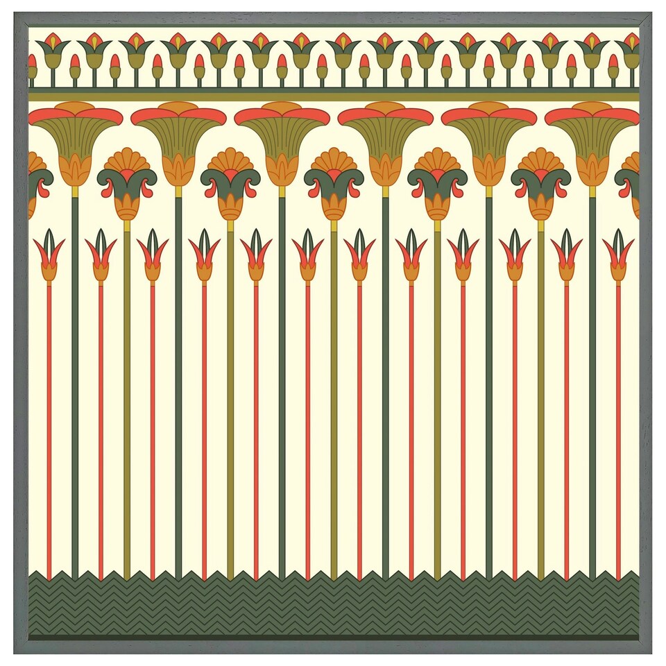image 1 of Egyptian ornament (Picture Frame) White | L