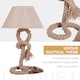 image 3 of HOMCOM Table Lamp Indispensable Nautical Twisted Rope E27 Base Bedside Light