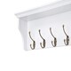 image 5 of Elegant Brands Richmond Wall-Mounted Coat Rack with 9 Hooks and Shelf White | L