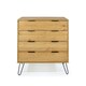 image 3 of Core Products Augusta Industrial 4 Drawer Pine Chest of Drawers H90.3cm x W76.5cm x D39.5cm Brown