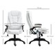 image 7 of Vinsetto Office Chair w/ Heating Massage Points Relaxing Reclining Cream White