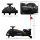 image 7 of HOMCOM 12V Electric Go Kart for Kids with Music, LED Lights, Black