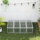 image 7 of PawHut Rabbit Hutch Cage, Wooden Outdoor Run with Openable Roof, Grey