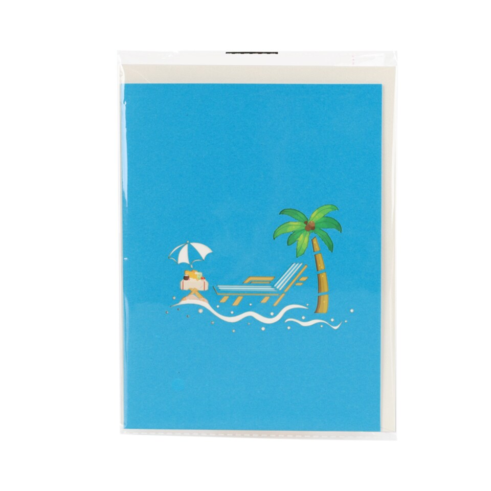 image 1 of Beach Bliss 3D Summer Pop Up Greeting Card