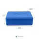 image 5 of Myga Pair of Foam Yoga Blocks - Royal Blue