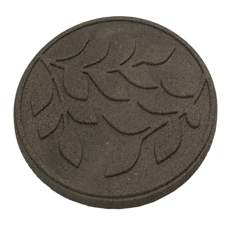 image 1 of Eco-Friendly Garden Stepping Stones - Leaf Brown (Pack of 4)