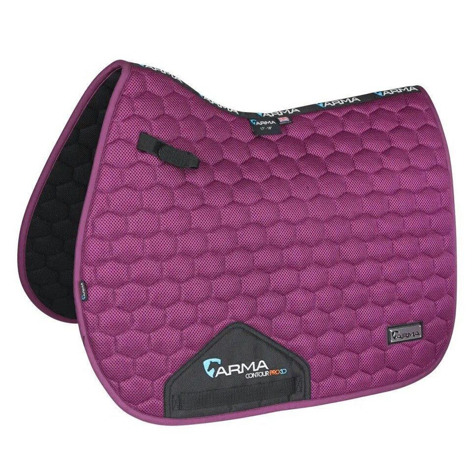 ARMA Mesh 3D Horse Saddlepad - Plum - 17in - 18in