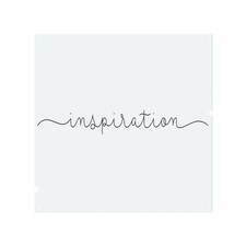 Text Inspiration Designer Splash Back | White