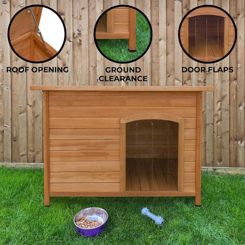 image 1 of Dog Kennel - Large Brown