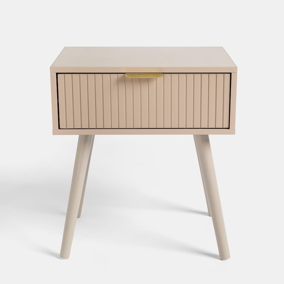 image 1 of OHS Venice Bedside Table 1 Drawer Cabinet Nightstand Storage Unit