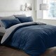 image 1 of Velosso Plush Corduroy Teddy Fluffy and Warm Fleece Duvet Cover Set Blue | Navy | Single