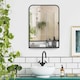 image 2 of HOMCOM Rectangle Wall Mirror with Shelf 70 x 50 cm, for Living Room, Bedroom