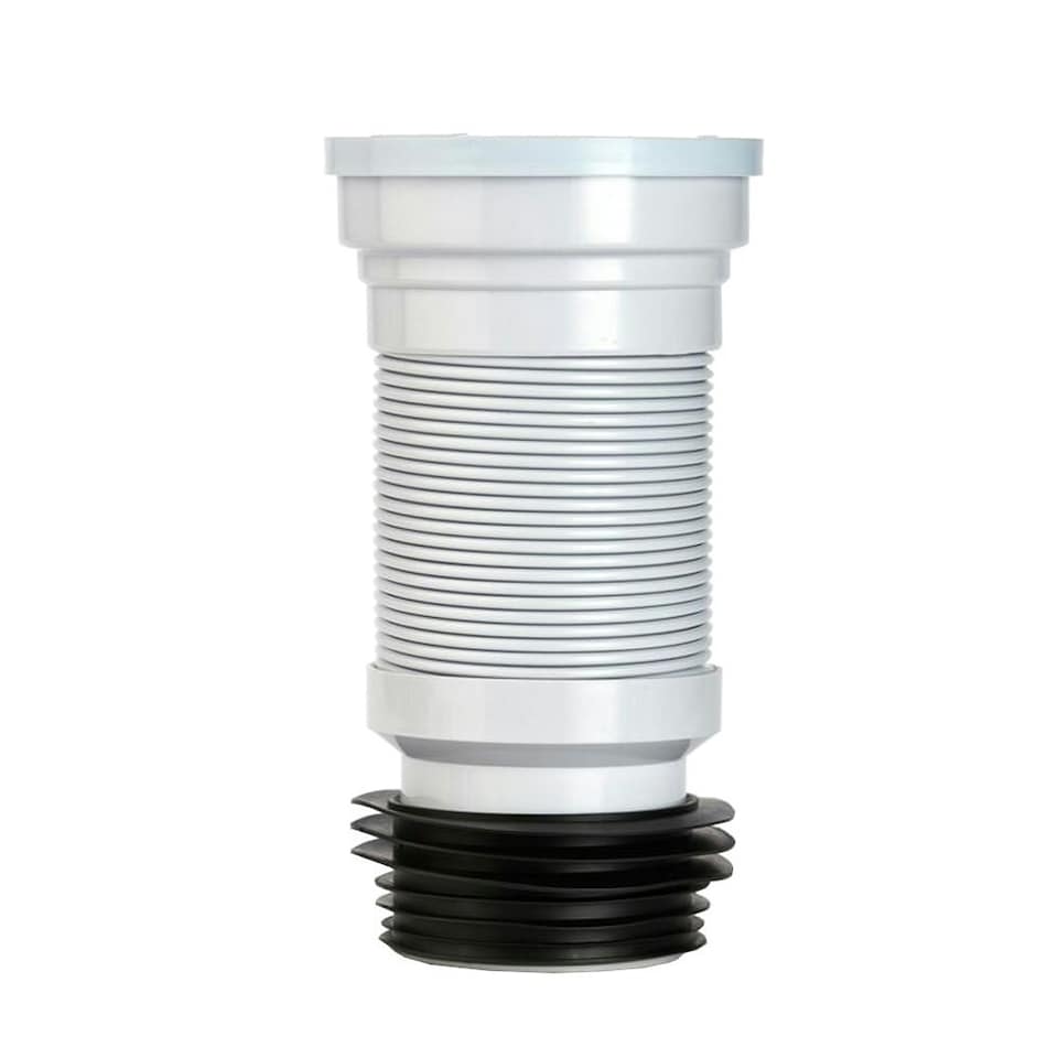 Make Flexible WC Pan Connector - White/Black - One Size