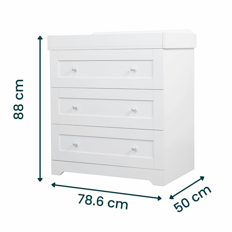 image 1 of Tutti Bambini Rio Chest Changer - White