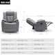 image 8 of Afton Electric Technology Fabric Auto Recliner USB Lounge Sofa Chair (Grey)