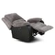 image 2 of Postana Jumbo Cord Fabric Electric Reclining Armchair Recliner Chair (Grey)
