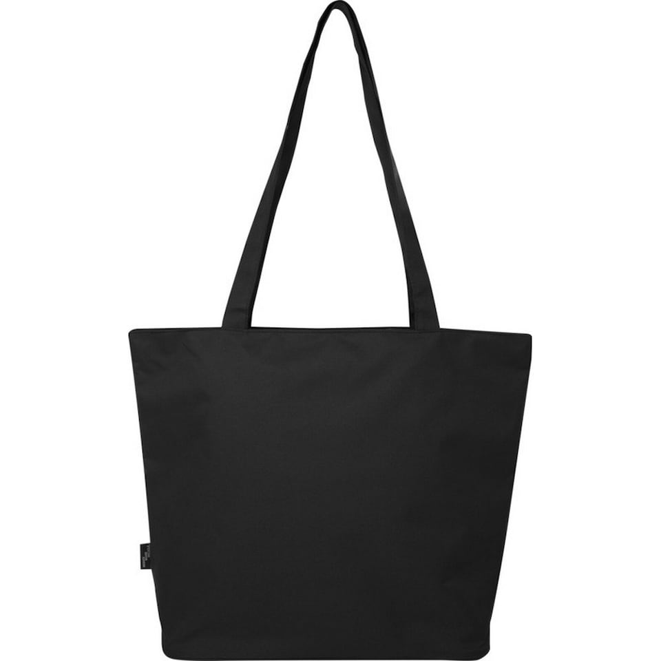 image 1 of Panama Recycled Zipped 20L Tote Bag - Solid Black - One Size Black
