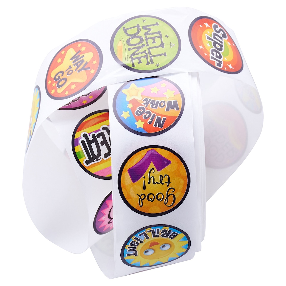 image 1 of Roll of 200 Stickers Reward by Cleaver Kidz