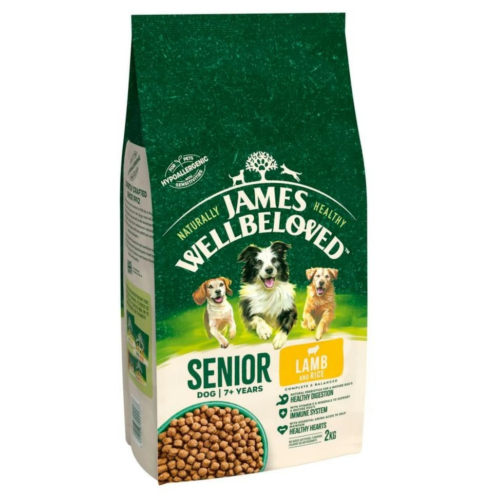 image 1 of James Wellbeloved Lamb & Rice Senior Dog Food 2KG