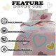 image 5 of VELVETIO Hearts Duvet Cover Set Reversible Polycotton Kids Beddings Pink | Double