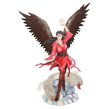Anne Stokes Air Elemental Sorceress Collectable Figurine - Red/Brown/White - One Size