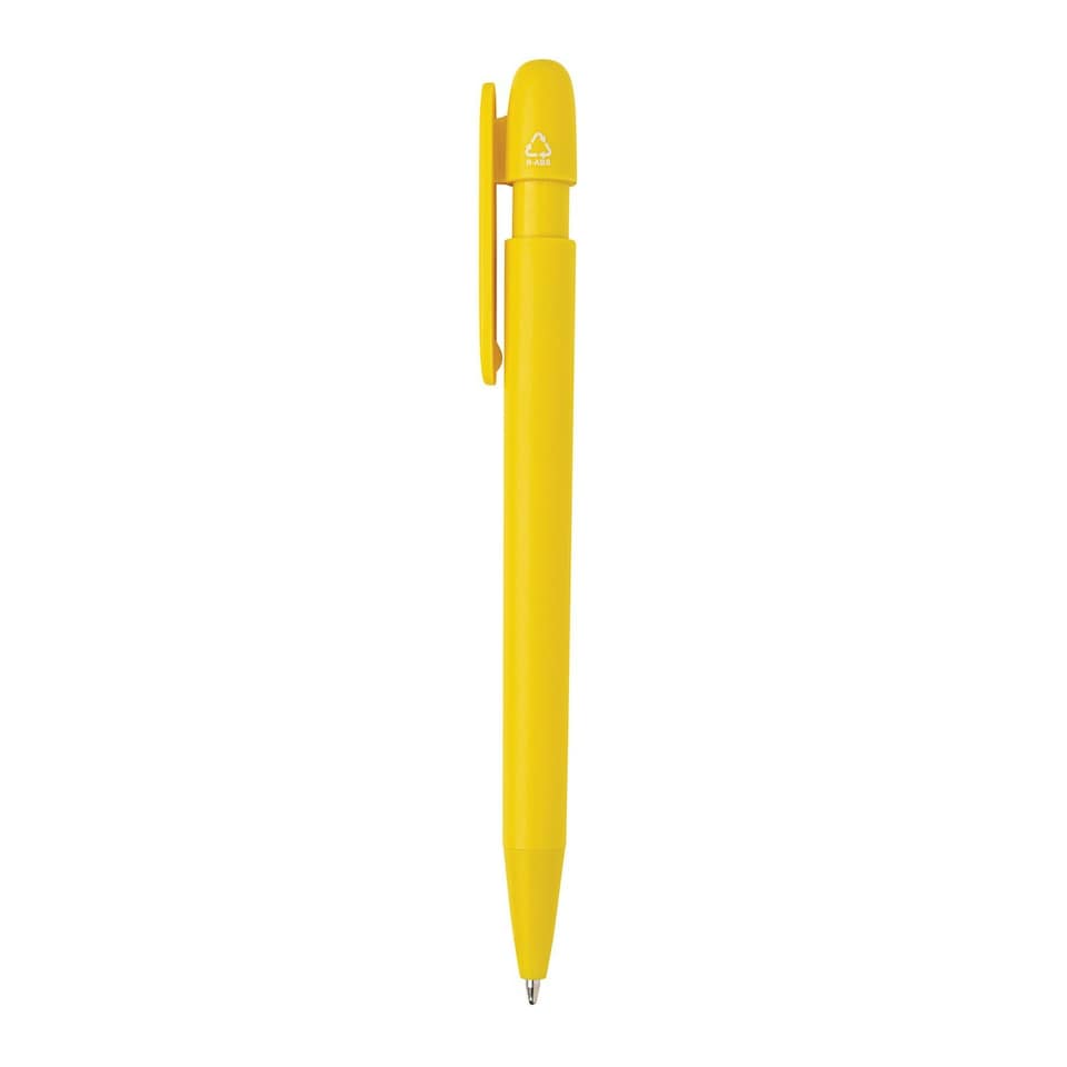 image 1 of XD Collection Devin Recycled Pen - Yellow - 14cm x 1.1cm