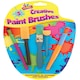 image 1 of Children's Kids 5 x Creative Sponge Paint Glue Brushes Set Art Craft Painting
