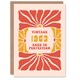 image 1 of Vintage Retro For Her Flower 60s Born 1963 Aged 62 Years Old 62nd Birthday Card