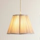 image 3 of ValueLights Loralei Light Grey Large Pleated Faux Silk Scallop Easy Fit Lamp Shade with Bulb Grey