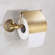 image 2 of Antique Brass Toilet Elegant Roll Holder with Flap Paper Rack Wall Mounted