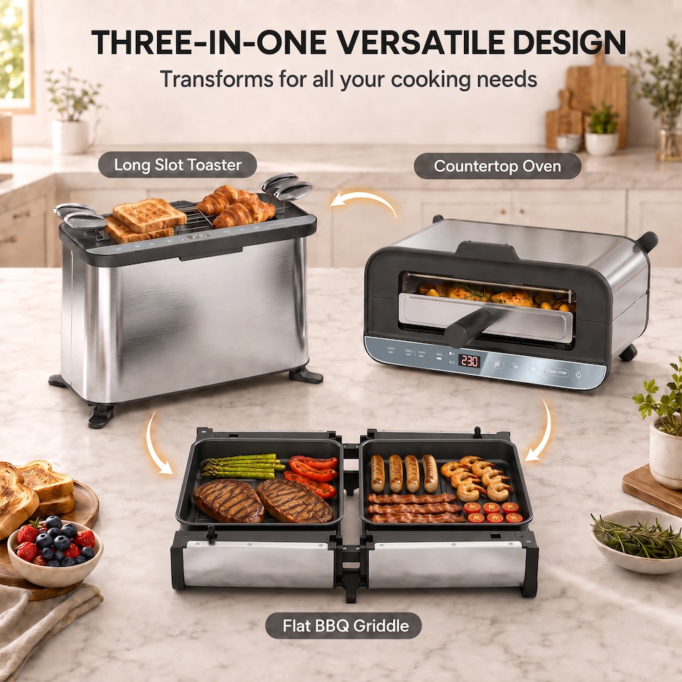 image 1 of HOMCOM Air Fryer Oven, Convection Oven, 12 L