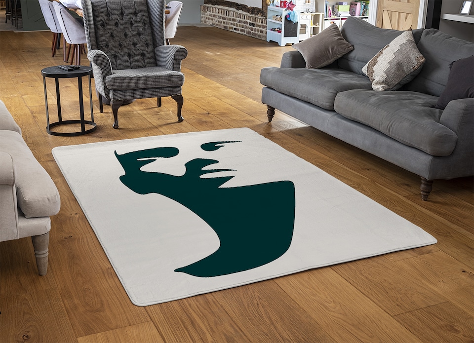 image 1 of Elegant Silhouette Designer Rug | Multi