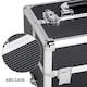 image 5 of Yaheetech 4-In-1 Rolling Makeup Trolley Case Aluminum Black | Black