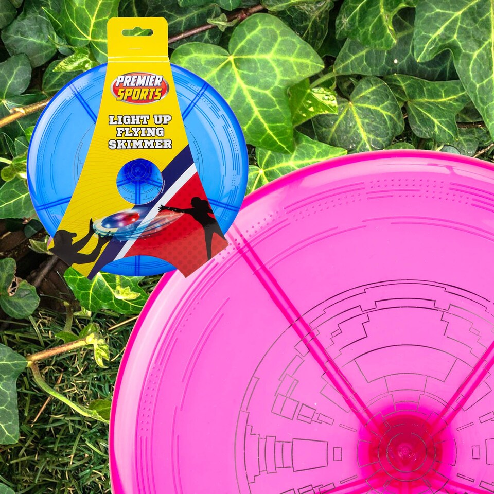 image 1 of VFM e-Store Light Up Flying Skimmer Frisbee - 22 cm, Batteries Included