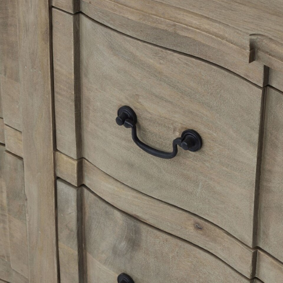 image 1 of Copgrove Collection 6 Drawer Chest - Wood - L47 x W200 x H90 cm - Brown