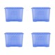 image 1 of Wham Crystal 4 x 80L Stackable Plastic Storage Boxes with Lids