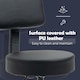 image 3 of HOMCOM Adjustable Swivel Salon Chair Padded Seat Back 5 Wheels Black