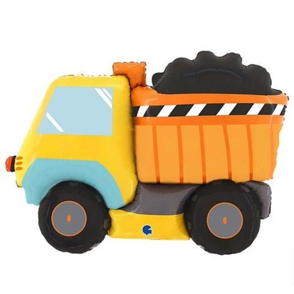 image 1 of Dumper Truck Foil Helium Giant Balloon 86cm / 34 in