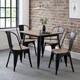 image 6 of Ashford Premium Metal Dining Chairs - Set of 4