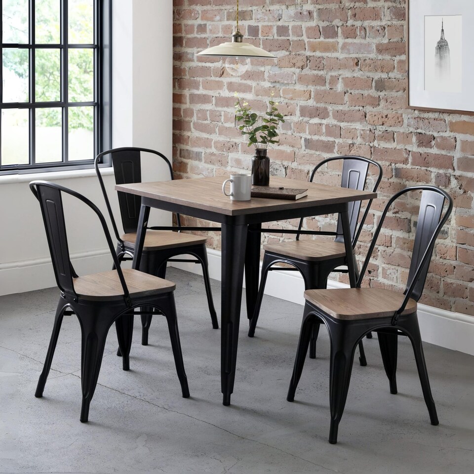 image 1 of Ashford Premium Metal Dining Chairs - Set of 4