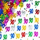 image 3 of 14g Mixed Happy 90th Birthday Confetti