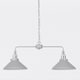 image 2 of Maxwell - Flint Grey Chrome 2 Light Bar Ceiling Pendant Light | Grey | Grey | 1