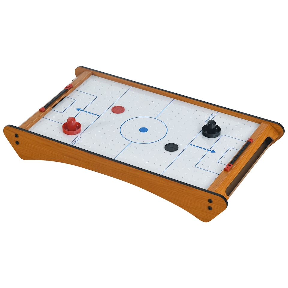 image 1 of HOMCOM Mini Air Hockey Tabletop Game w/ 2 Pucks Pushers Fan Scoreboard Markings